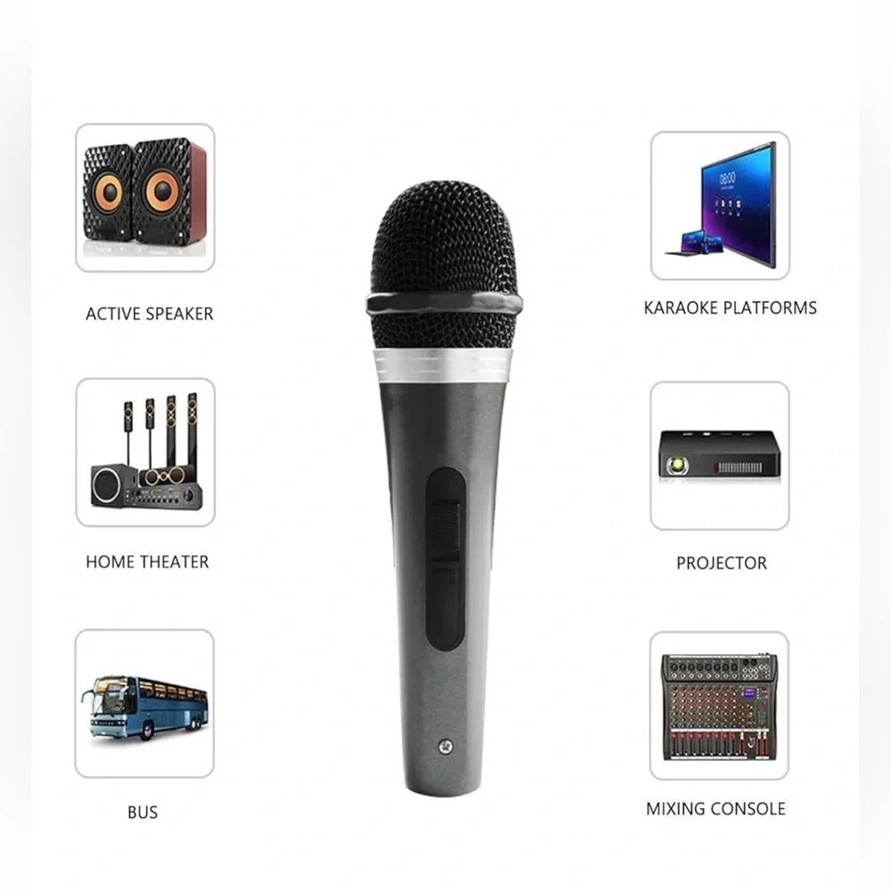 New- Professional Microphone with Cable Wired Microphone Handheld & Drop Proof
